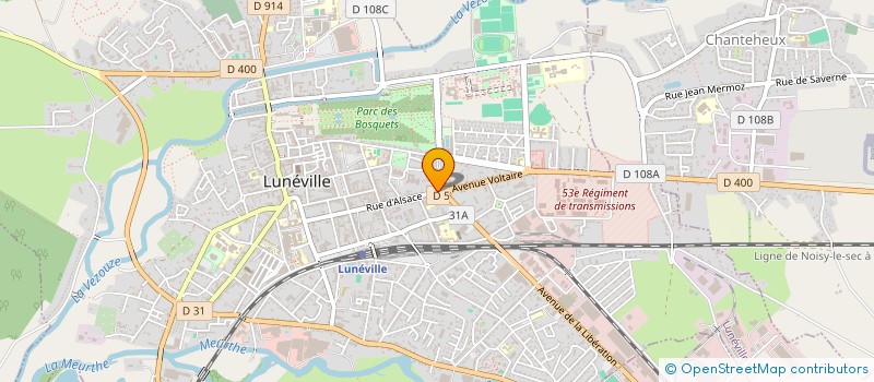 localisation de l'entreprise MONSIEUR JORDAN FRITZ  LUNEVILLE