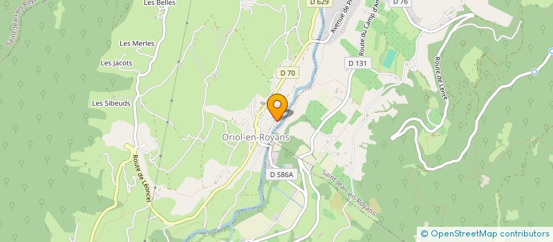 localisation de l'entreprise MONSIEUR JORDAN GALLET  ORIOL-EN-ROYANS