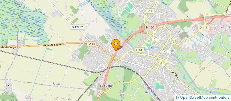 localisation de l'entreprise MONSIEUR JORDAN GALLY  SAUJON