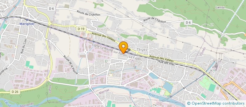 localisation de l'entreprise MONSIEUR JORDAN GAUVIN  THYEZ