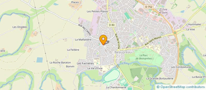 localisation de l'entreprise MONSIEUR JORDAN GAUYAT  BEAUPREAU-EN-MAUGES