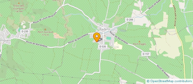 localisation de l'entreprise MONSIEUR JORDAN GEFFARD  BADENS