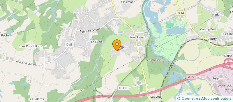 localisation de l'entreprise MONSIEUR JORDAN GIRARD  ORLEAT