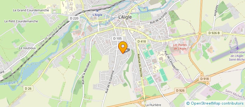 localisation de l'entreprise MONSIEUR JORDAN GRIS à L'AIGLE