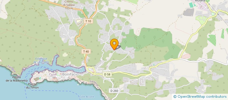 localisation de l'entreprise MONSIEUR JORDAN GROSS  BONIFACIO