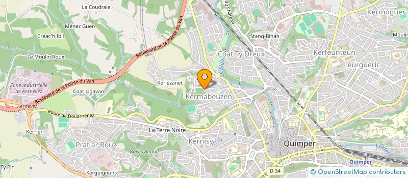 localisation de l'entreprise MONSIEUR JORDAN GUEGANO à QUIMPER