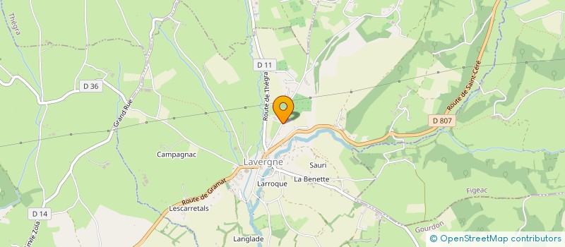 localisation de l'entreprise MONSIEUR JORDAN HAIMER  LAVERGNE