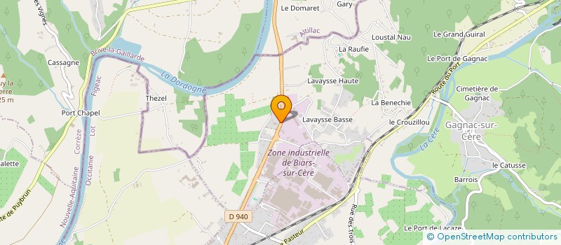 localisation de l'entreprise MONSIEUR JORDAN HENRY  GAGNAC-SUR-CERE