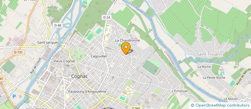 localisation de l'entreprise MONSIEUR JORDAN HERAUD à COGNAC