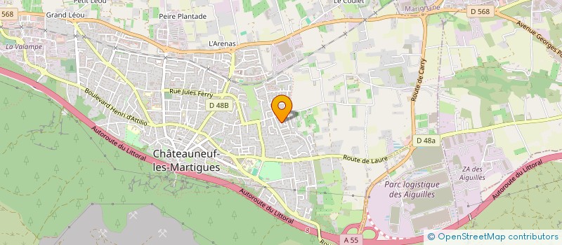 localisation de l'entreprise MONSIEUR JORDAN HOYEZ à CHATEAUNEUF-LES-MARTIGUES