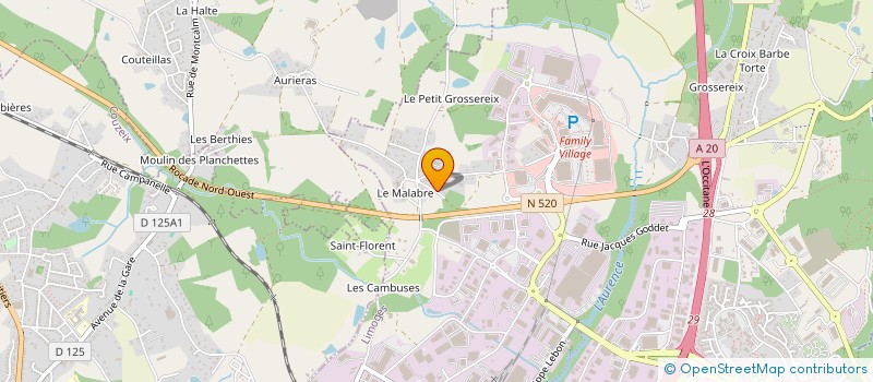 localisation de l'entreprise MONSIEUR JORDAN JONQUET à LIMOGES