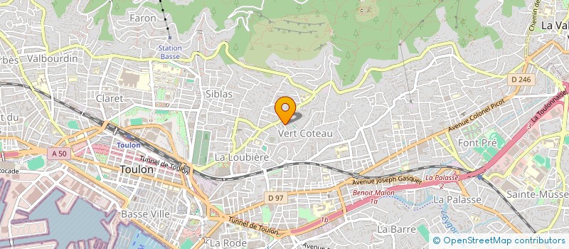 localisation de l'entreprise MONSIEUR JORDAN JUAN  TOULON