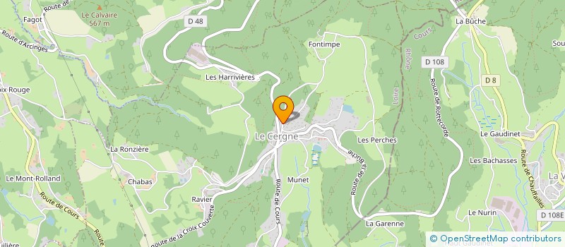 localisation de l'entreprise MONSIEUR JORDAN KOCIUBA  LE CERGNE