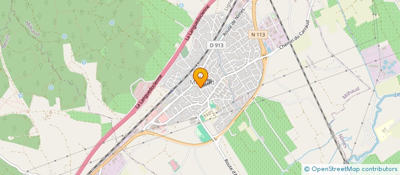 localisation de l'entreprise MONSIEUR JORDAN KORE  MILHAUD