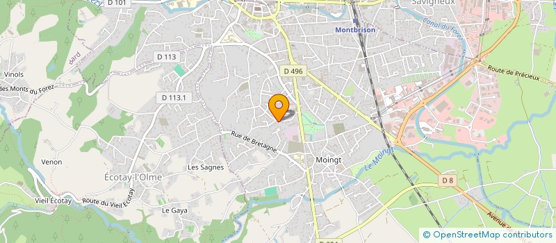 localisation de l'entreprise MONSIEUR JORDAN LACHAUME  MONTBRISON