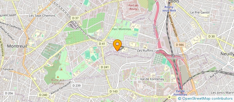 localisation de l'entreprise MONSIEUR JORDAN LALAUS à MONTREUIL