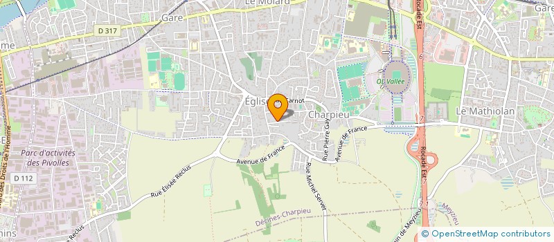 localisation de l'entreprise MONSIEUR JORDAN LAROA  DECINES-CHARPIEU