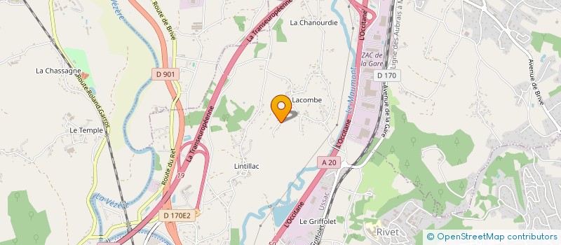 localisation de l'entreprise MONSIEUR JORDAN LAVAL  PAZAYAC