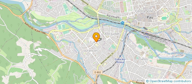 localisation de l'entreprise MONSIEUR JORDAN LE COMTE  JURANCON