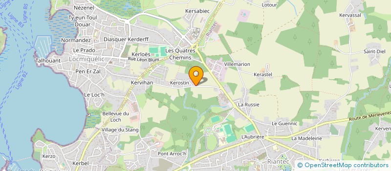 localisation de l'entreprise MONSIEUR JORDAN LE CREN  RIANTEC