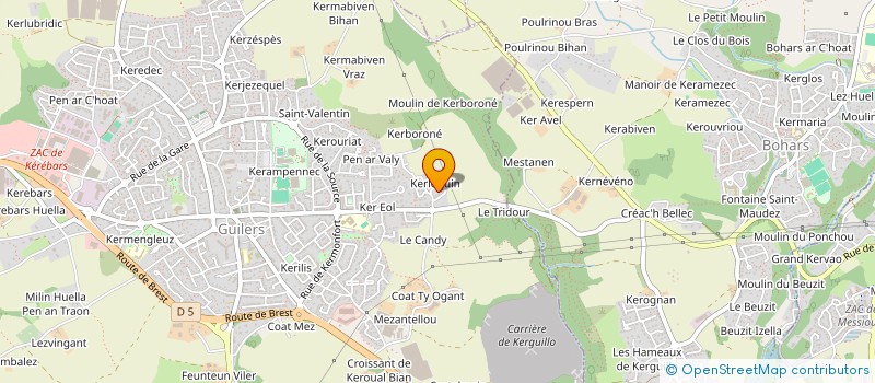 localisation de l'entreprise MONSIEUR JORDAN LE GALL  GUILERS