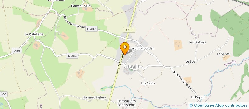 localisation de l'entreprise MONSIEUR JORDAN LEBRESNE  BREUVILLE