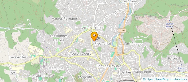 localisation de l'entreprise MONSIEUR JORDAN LEBRET  TOULON