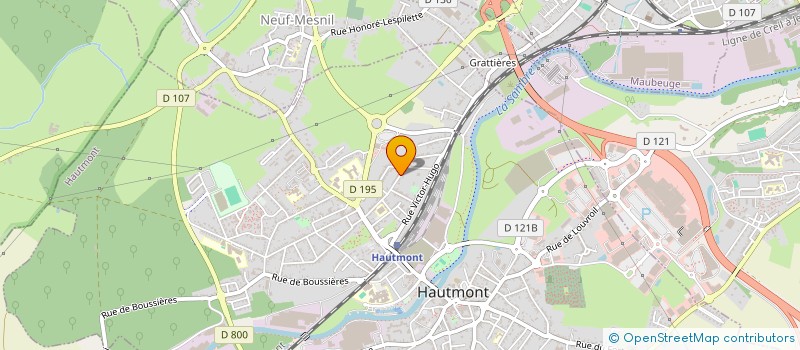 localisation de l'entreprise MONSIEUR JORDAN LECLERCQ  HAUTMONT