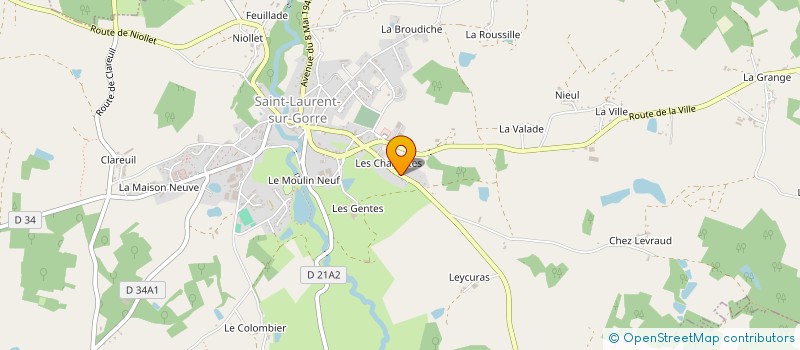 localisation de l'entreprise MONSIEUR JORDAN LEFEBVRE à SAINT-LAURENT-SUR-GORRE