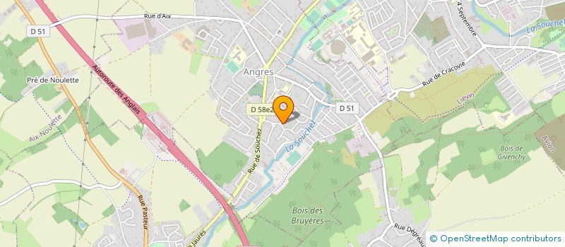 localisation de l'entreprise MONSIEUR JORDAN LELONG à ANGRES