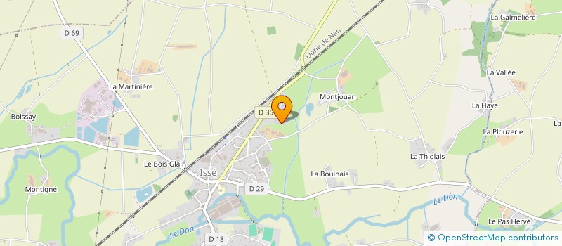 localisation de l'entreprise MONSIEUR JORDAN LEMONNIER  ISSE