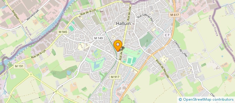 localisation de l'entreprise MONSIEUR JORDAN LEROUX  HALLUIN