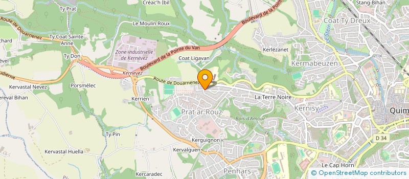 localisation de l'entreprise MONSIEUR JORDAN LEROY à QUIMPER