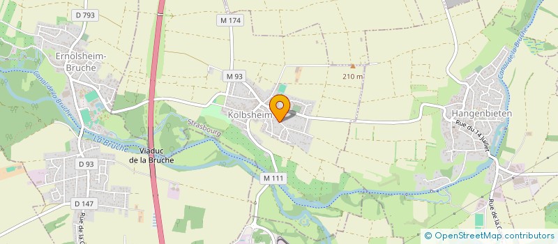 localisation de l'entreprise MONSIEUR JORDAN LINKE  KOLBSHEIM