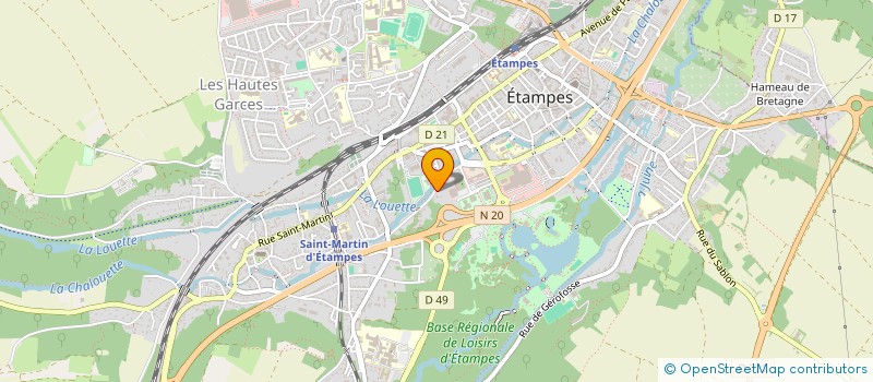 localisation de l'entreprise MONSIEUR JORDAN LOUIS  ETAMPES