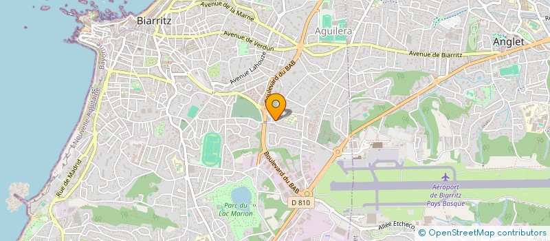 localisation de l'entreprise MONSIEUR JORDAN LUCIEN PARAT  BIARRITZ