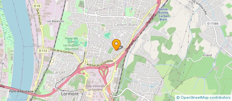 localisation de l'entreprise MONSIEUR JORDAN MACON  CARBON-BLANC