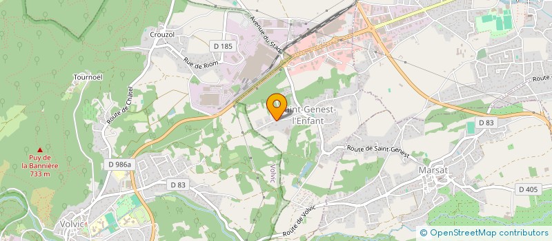 localisation de l'entreprise MONSIEUR JORDAN MAGAUD  YSSAC-LA-TOURETTE