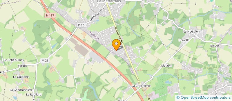 localisation de l'entreprise MONSIEUR JORDAN MARPAUD  TREILLIERES