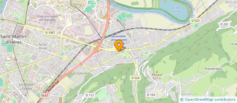 localisation de l'entreprise MONSIEUR JORDAN MARTINET  GIERES