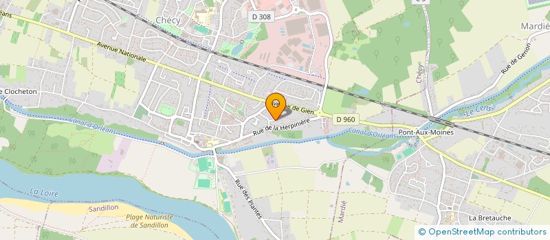 localisation de l'entreprise MONSIEUR JORDAN MARTINEZ  CHECY