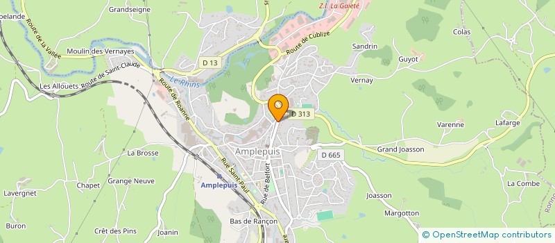 localisation de l'entreprise MONSIEUR JORDAN MEJEAN  AMPLEPUIS