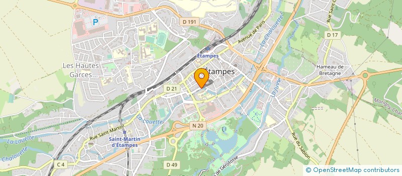 localisation de l'entreprise MONSIEUR JORDAN MERCIER  ETAMPES