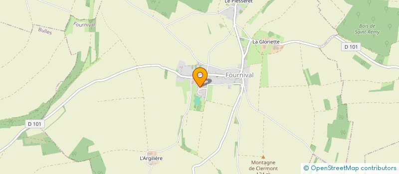 localisation de l'entreprise MONSIEUR JORDAN MERCIER  FOURNIVAL