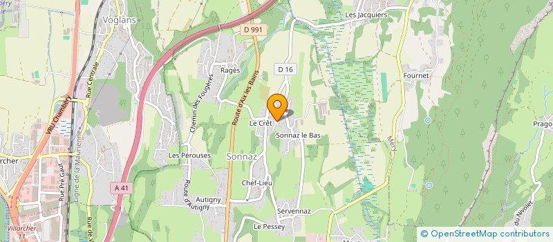 localisation de l'entreprise MONSIEUR JORDAN MEYER  SONNAZ