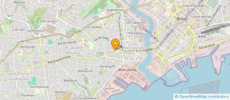 localisation de l'entreprise MONSIEUR JORDAN MOAL à BREST