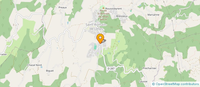 localisation de l'entreprise MONSIEUR JORDAN MONTUSCLAT  SAINT-ROMAIN-DE-LERPS