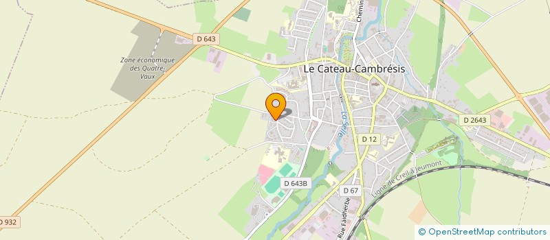 localisation de l'entreprise MONSIEUR JORDAN MOREAU à LE CATEAU-CAMBRESIS