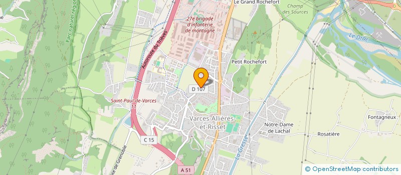 localisation de l'entreprise MONSIEUR JORDAN MOREAU  VARCES-ALLIERES-ET-RISSET