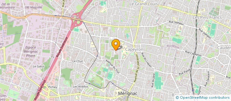 localisation de l'entreprise MONSIEUR JORDAN MORIN  MERIGNAC